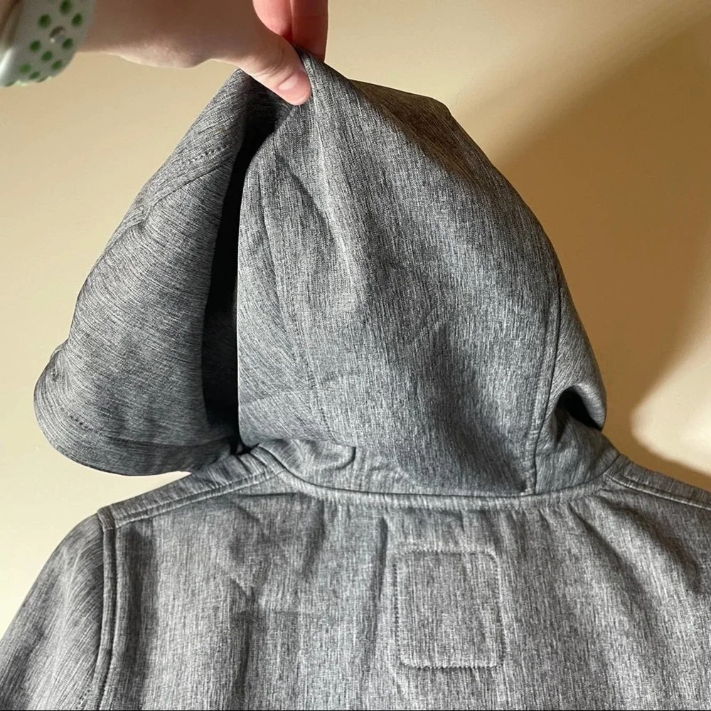 Point Zero Gray Long Sleeve Hooded Coat Size M‎